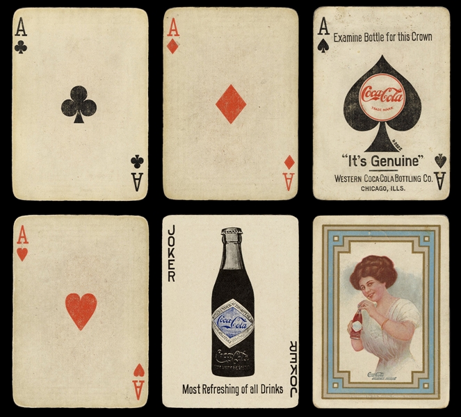  [Coca-Cola] Early Coca-Cola Souvenir Advertising Playing Cards.