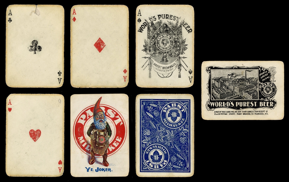  [Breweriana] Pabst Milwaukee Advertising Playing Cards.