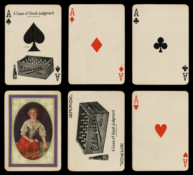  [Breweriana] Edelweiss Beer Advertising Playing Cards.