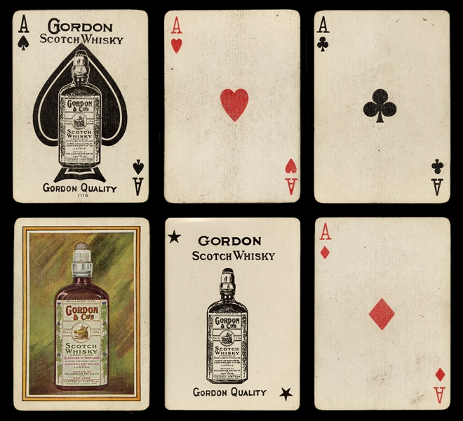  [Alcohol] Gordon Scotch Whisky Advertising Playing Cards.