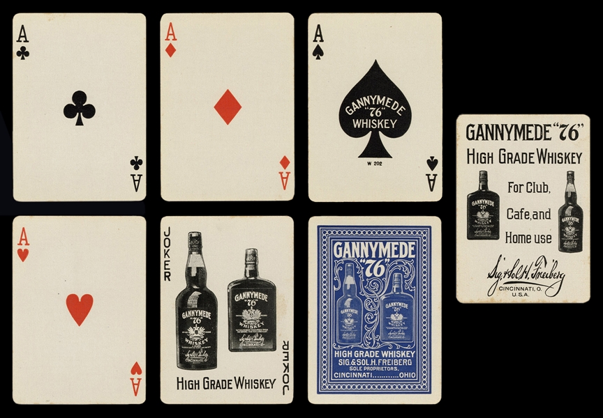  [Alcohol] Gannymede “76” Whiskey Advertising Playing Cards.