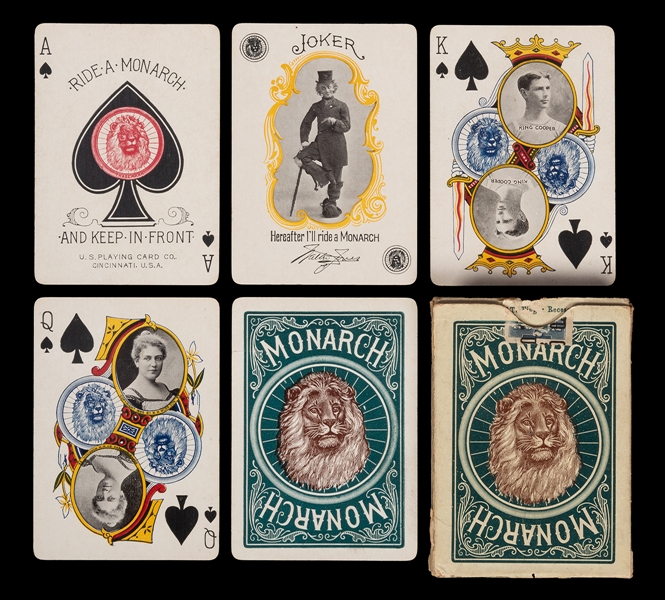  Monarch Bicycle Advertising Playing Cards.