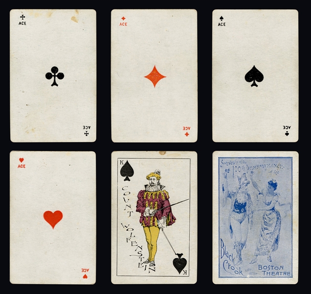  “Black Crook” Boston Theatre Souvenir Playing Cards.