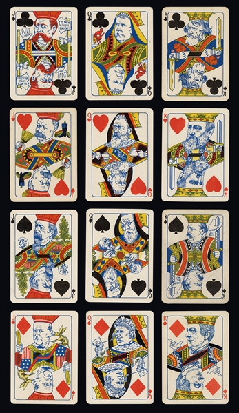  A.H. Caffee 1888 Presidential Satire Playing Cards. 