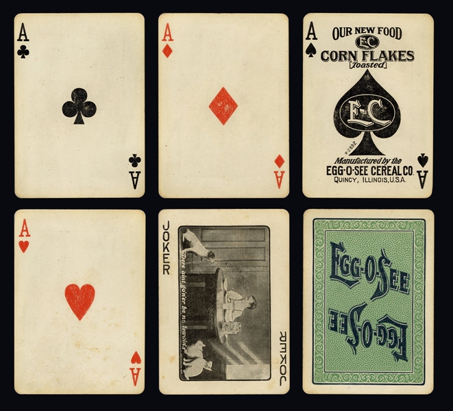  Egg-O-See Corn Flakes Advertising Playing Cards.