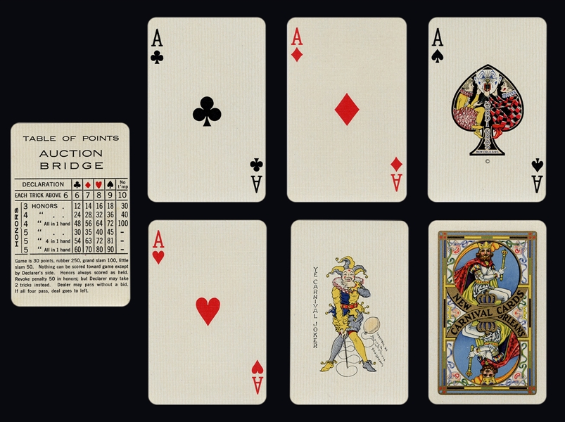  New Orleans Carnival Playing Cards.
