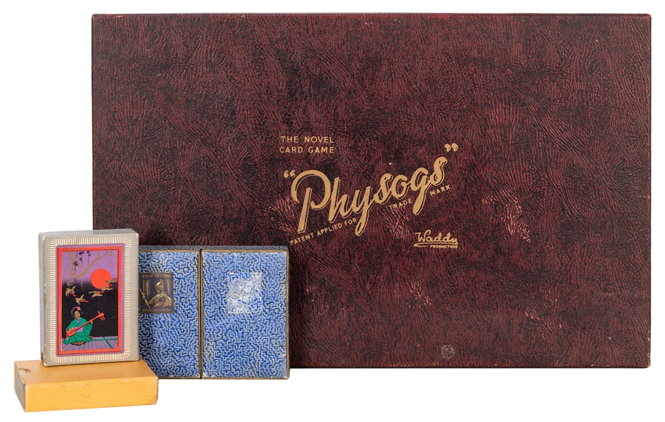 Waddy Productions “Physogs” Game and Playing Cards Lot.
