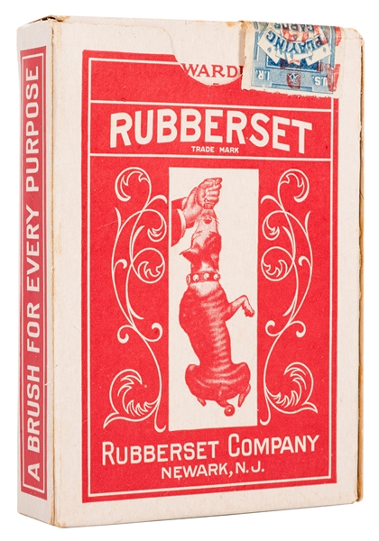  Rubberset Brushes Advertising Playing Cards.