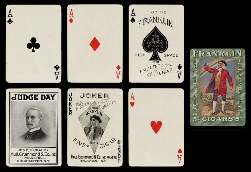  Franklin Cigars Advertising Playing Cards.
