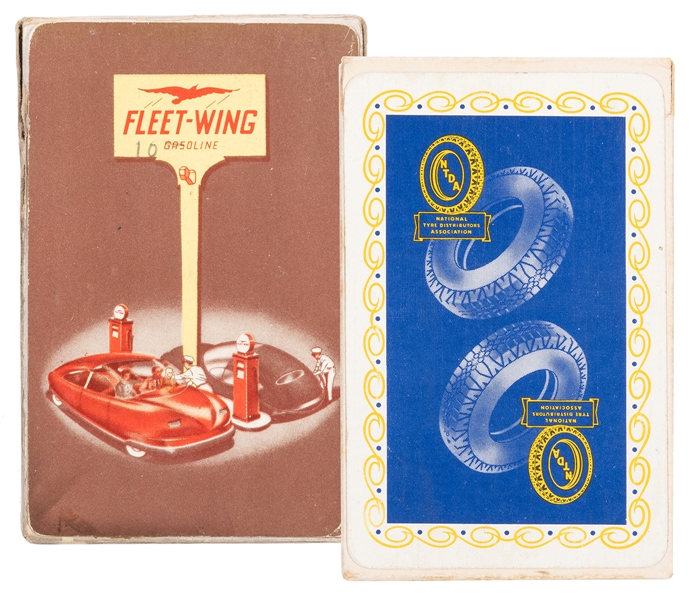  Pair of Automobilia/Petroliana Advertising Playing Card Decks.