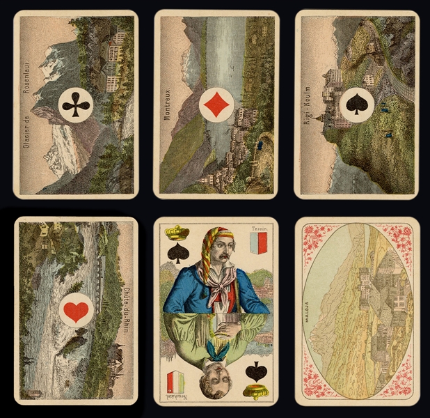  Jean Muller “Vues & Costumes Suisses” Playing Cards.