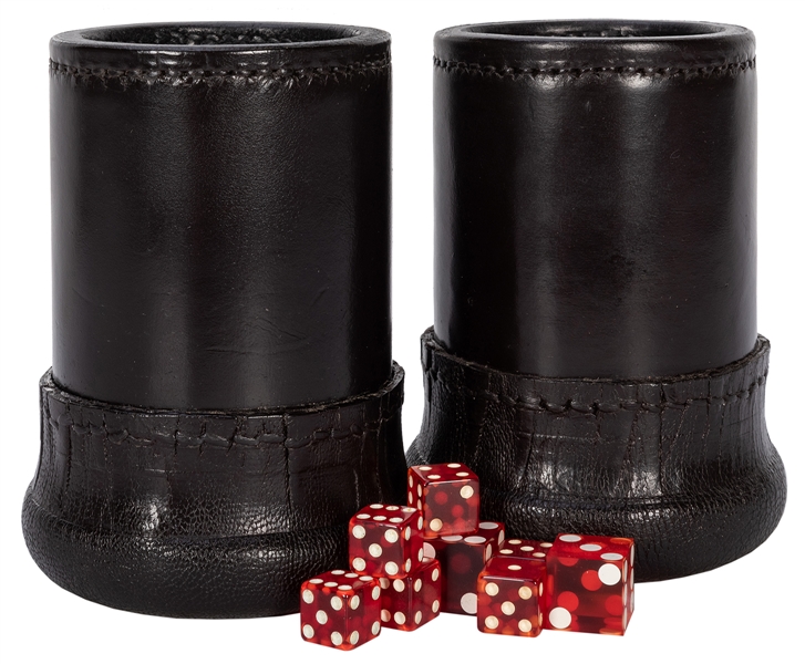  T.R. King Butterfly Dice Cups.