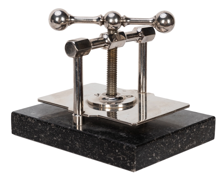  Marble and Metal Card Press.