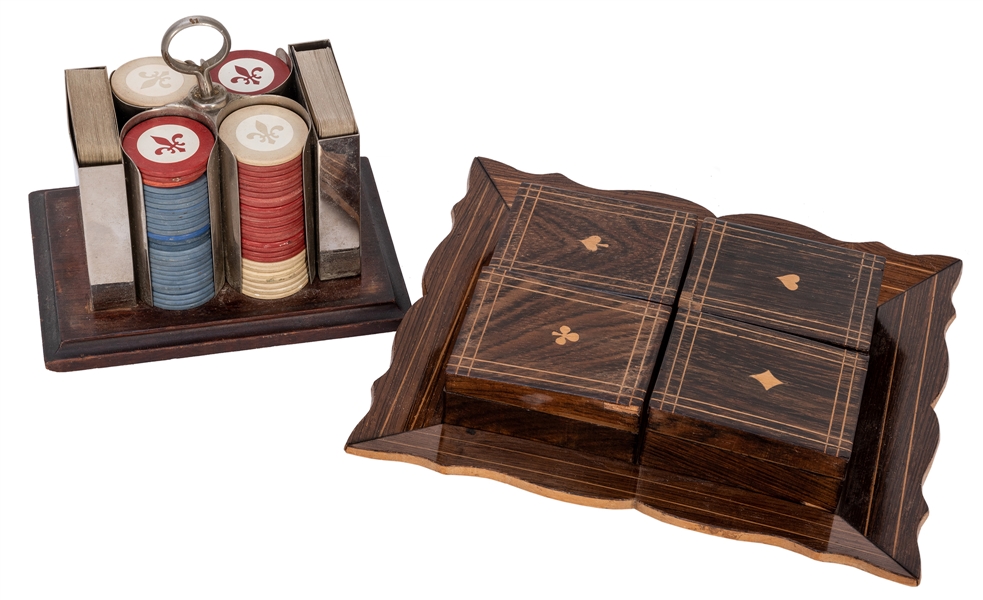  Poker Chip Rack and Card Accessory Boxes.