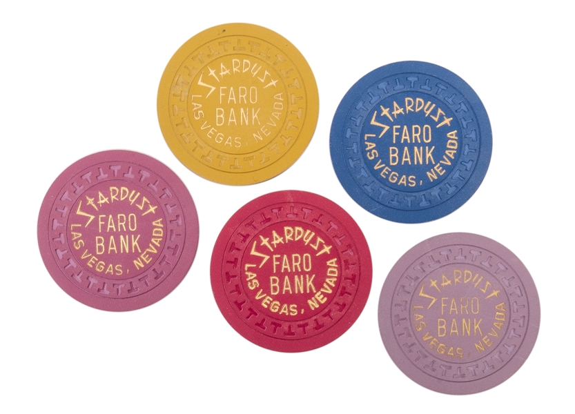  Stardust Faro Bank Chips.