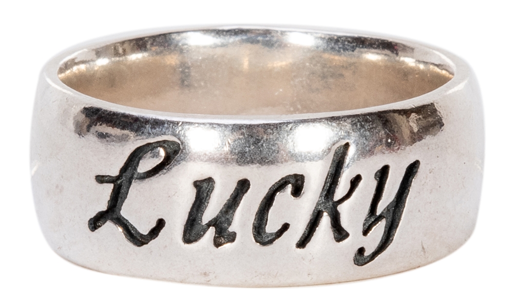  “Lucky” Sterling Silver Ring.