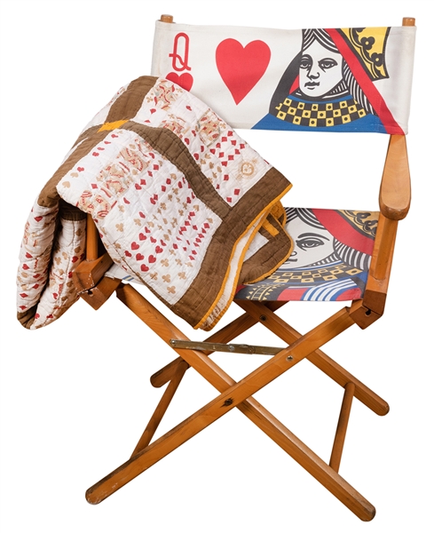  Playing Card-Themed Director Chair and Quilt.