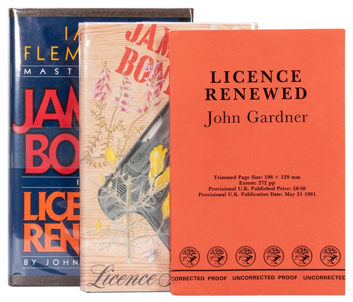 Three License Renewed Editions, including an uncorrected proof.