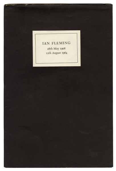 Ian Fleming 28th May 1908 – 12th August 1964. An Address Given at the Memorial Service.