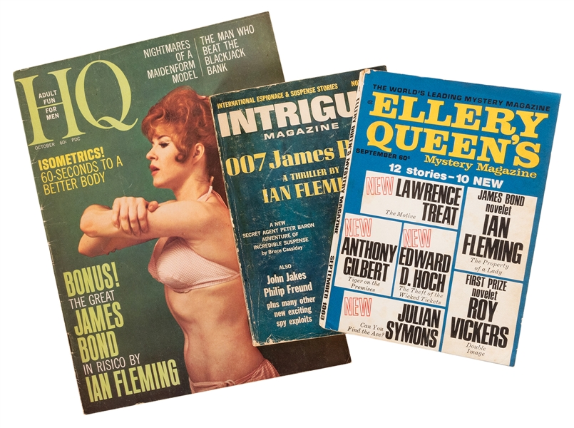 Three Early Magazines Featuring Original Short Stories by Ian Fleming.