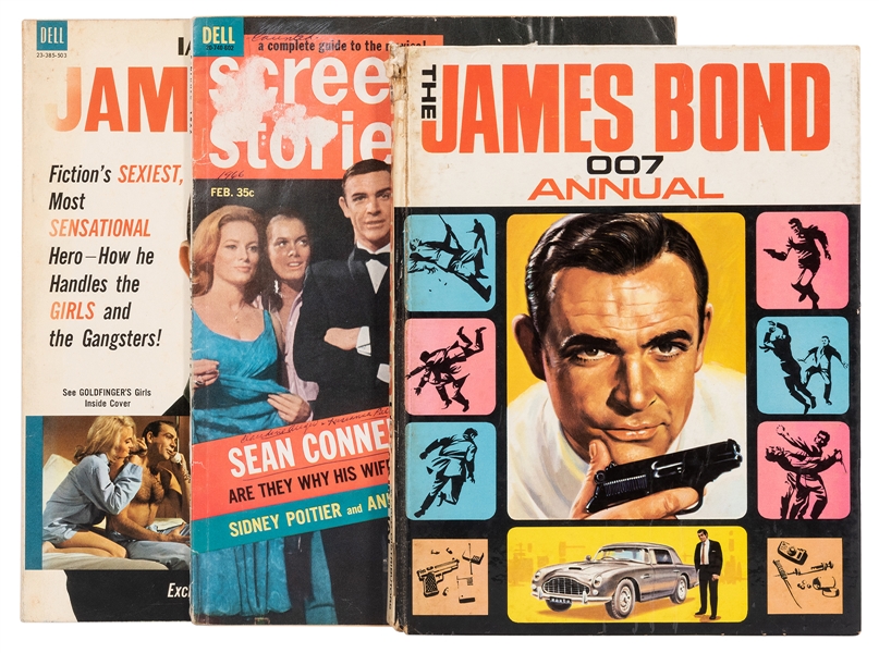 Three Early James Bond Film Guides.