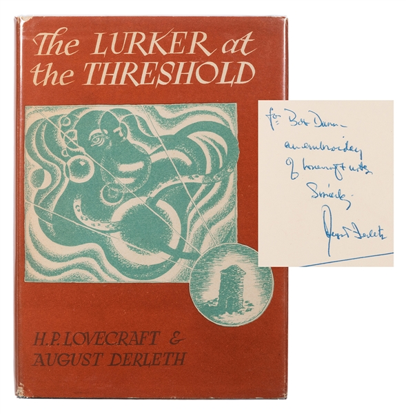 The Lurker at the Threshold, [inscribed by Derleth].