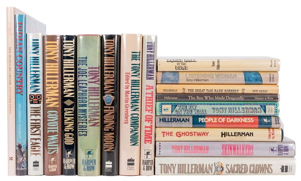 Sixteen First Editions by Tony Hillerman.