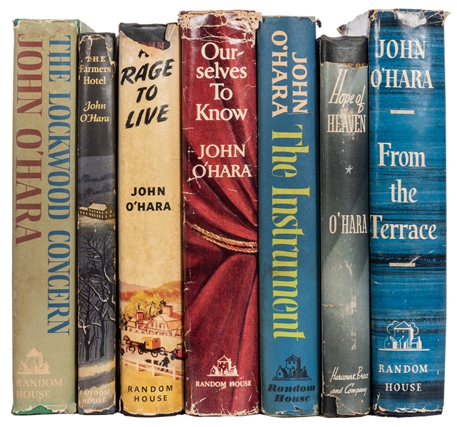 Seven First Edition John O’Hara Novels.