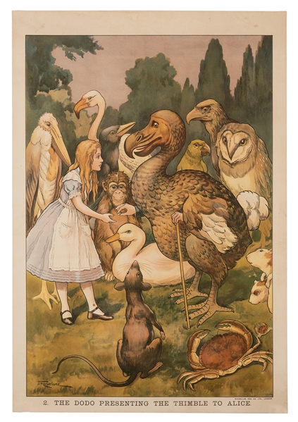 Macmillan’s Colored Wall Illustration. Alice in Wonderland, No. 2.