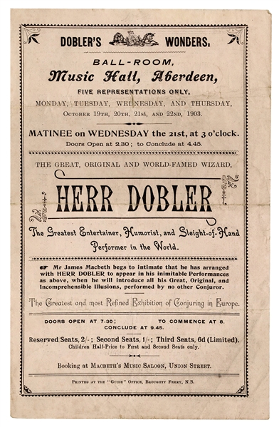  Dobler, Herr (William George Smith). Herr Dobler “Dobler’s ...