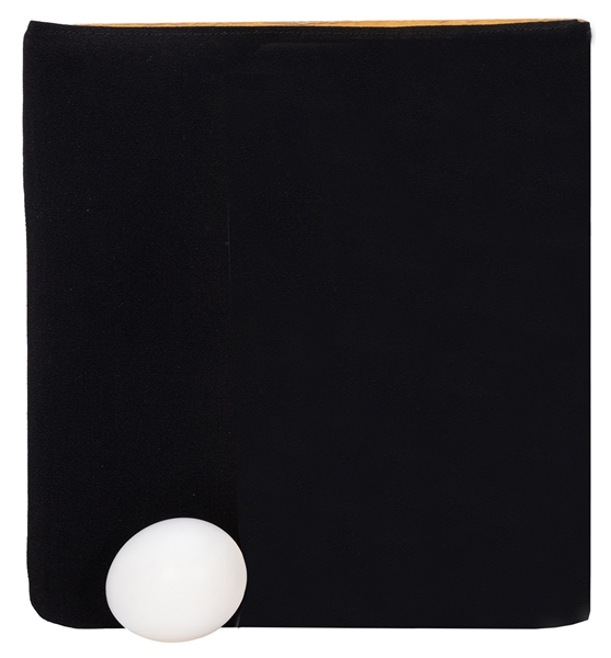  Johnny Thompson’s Egg Bag. Specially-sewn black cloth bag o...