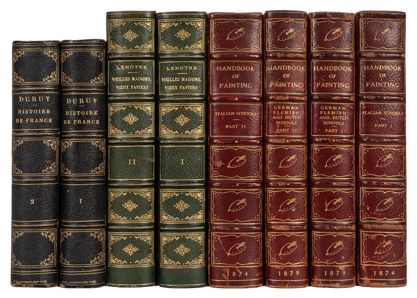 Eight Finely Bound Works.