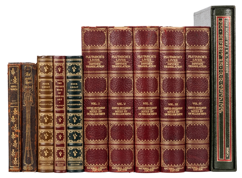 Small Shelf of Bindings. 11 volumes.