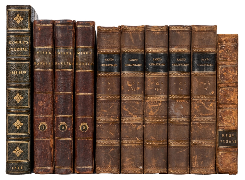 Ten 19th Century Titles, finely bound.