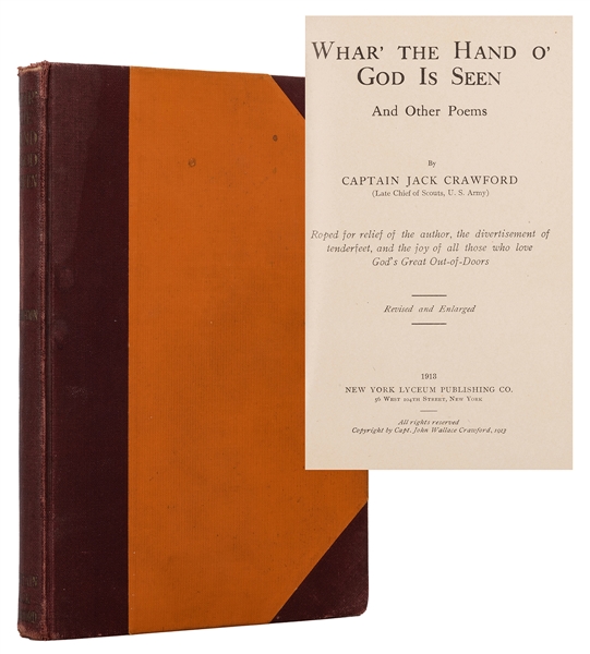 Whar’ the Hand O’ God is Seen, signed by Crawford and Buckskin Bill.