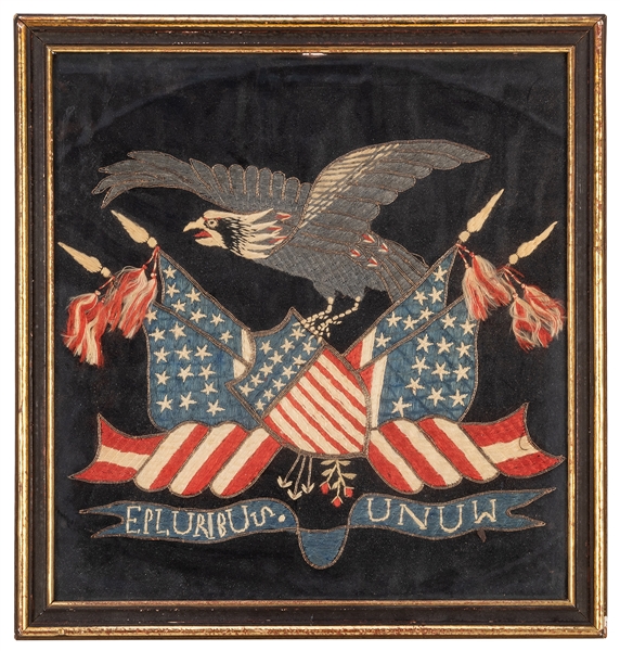 Patriotic Silk Embroidery.