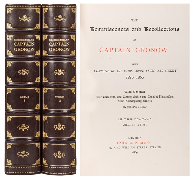The Reminiscences and Recollections of Captain Gronow: Being Anecdotes of the Camp, Court, Club, and Society 1810–1860.