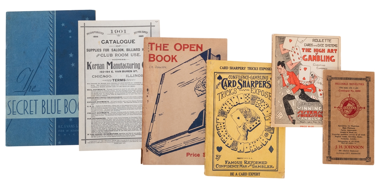 Six Early Gambling Supply Catalogues and Gambling Exposed Chapbooks.