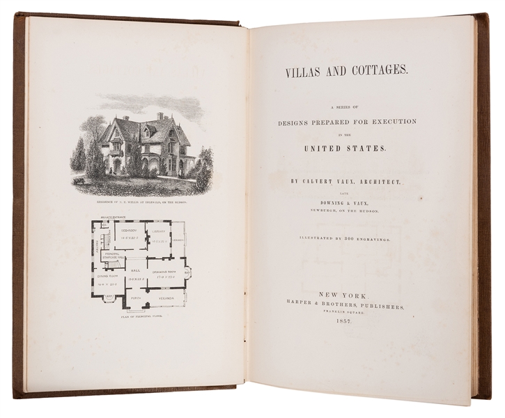 Vaux, Calvert. Villas and Cottages. A Series of Designs Prepared for Execution in the United States. 