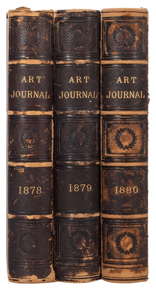 Three Volumes of The Art Journal for 1878, 1879, 1880. 