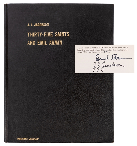 Thirty-Five Saints and Emil Armin, [signed].