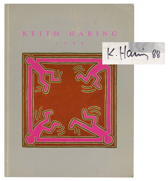 Keith Haring 1988 Exhibition Catalogue, [signed].