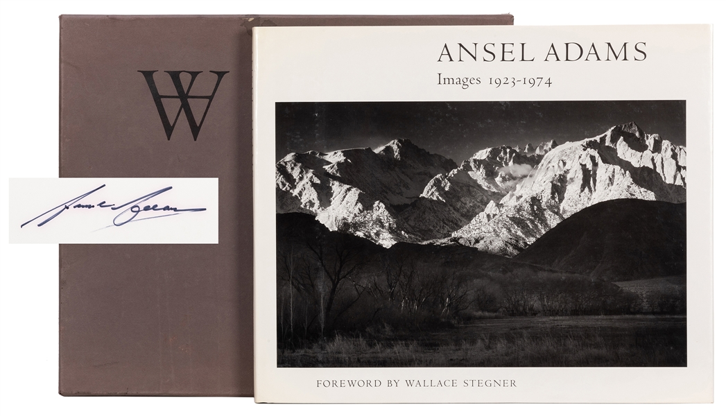 Ansel Adams: Images 1923–1974, signed.