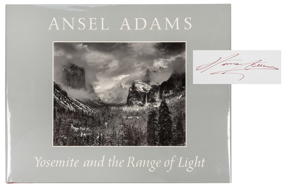 Yosemite and the Range of Light, signed.