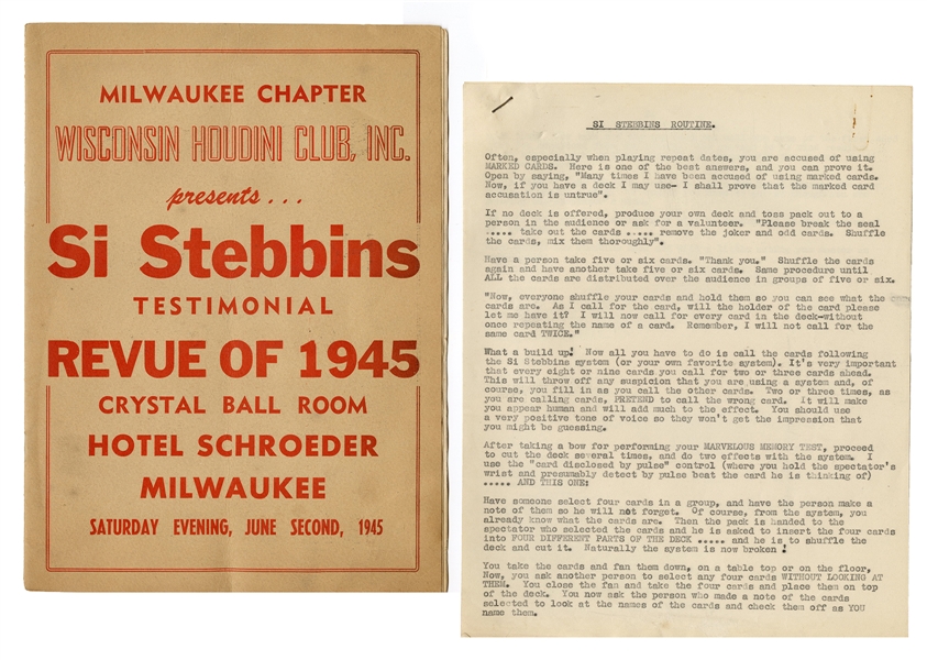 Stebbins, Si. Group of Six Si Stebbins Booklets on Card Mag...