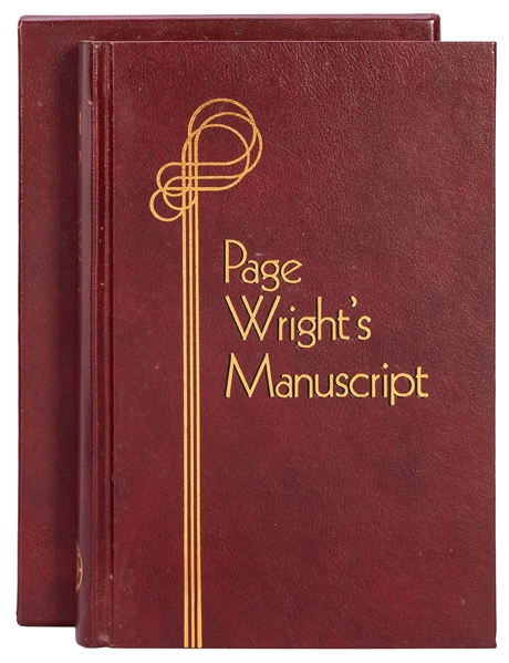  Wright, T. Page. Page Wright’s Manuscript. Pasadena: Daniel...