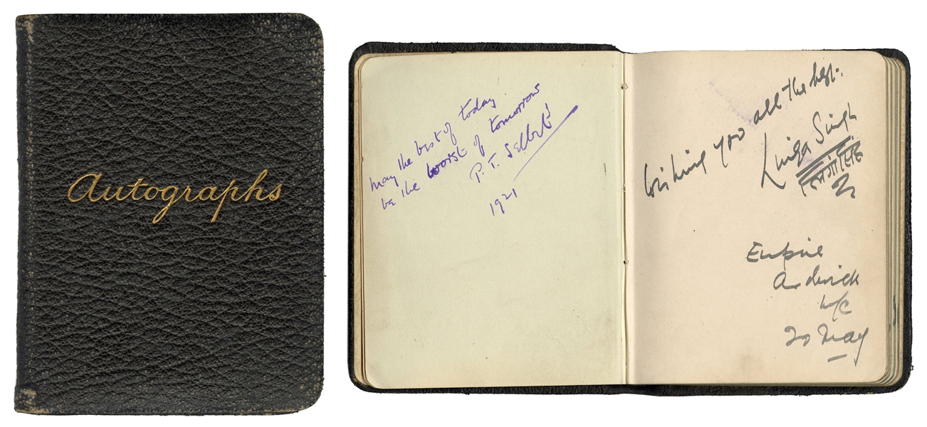  [Autographs] Famous English Magicians Autograph Album. 1920...