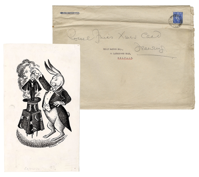  Friers, Rowel (1920-1998). Rowel Friers Christmas Card Draw...