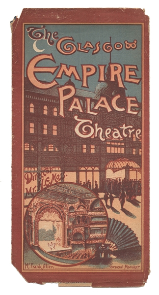  Houdini, Harry (Ehrich Weisz). Houdini Empire Palace Progra...