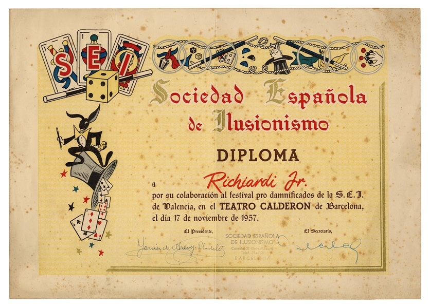  Richiardi (Aldo Izquierdo). Richiardi’s Society of Spanish ...
